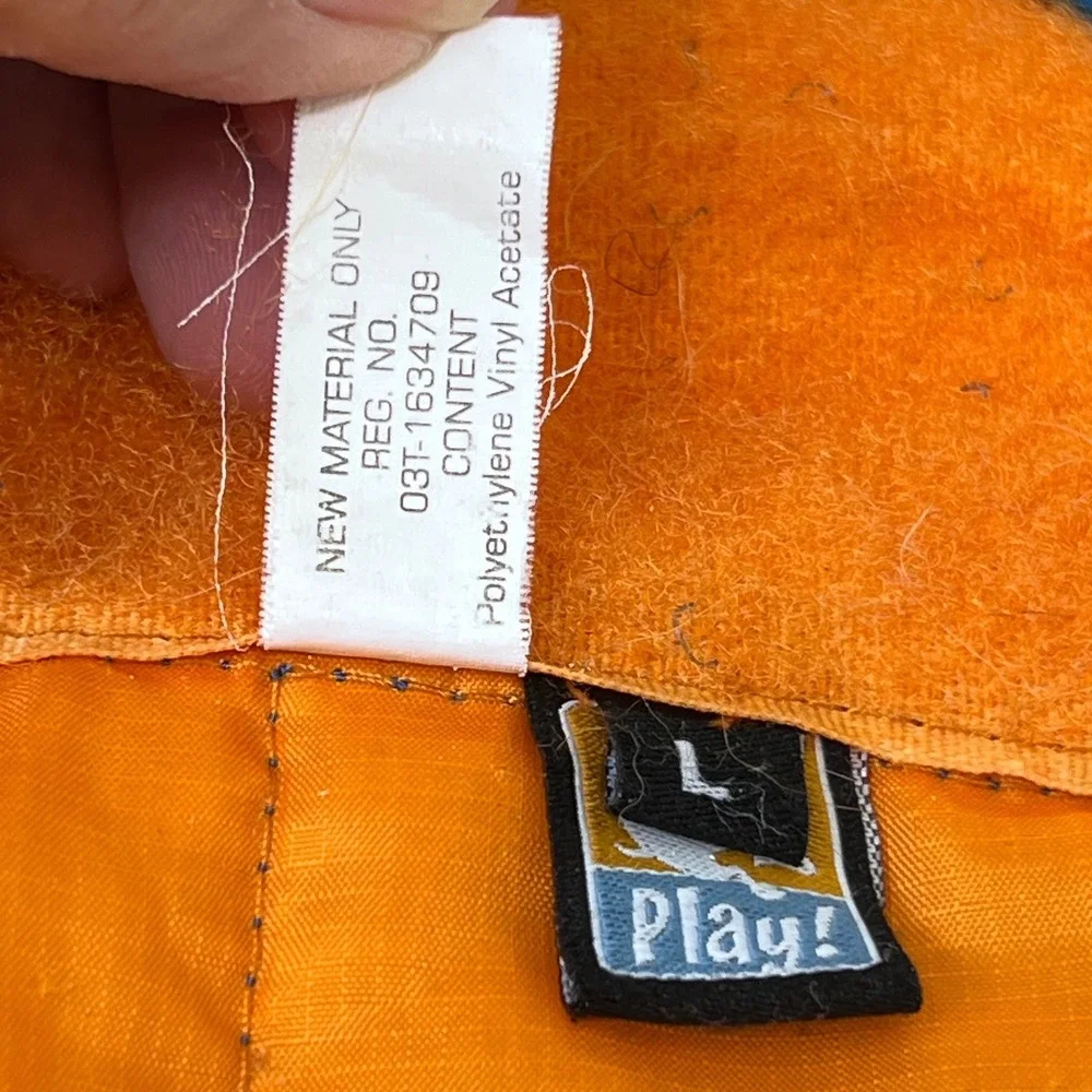 Kurgo Loft Dog Jacket Reversible Blue Orange Quilted Puffer Large Reflective